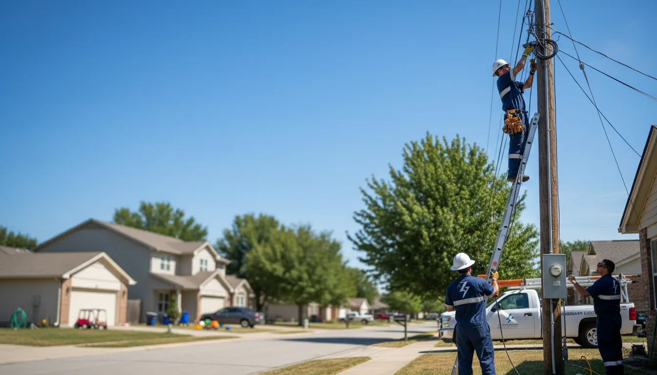 Residential electrician providing installation services in Liberty, ME